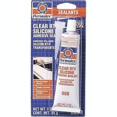 Permatex® Clear RTV Silicone Adhesive Sealant, 11 OZ - Permatex