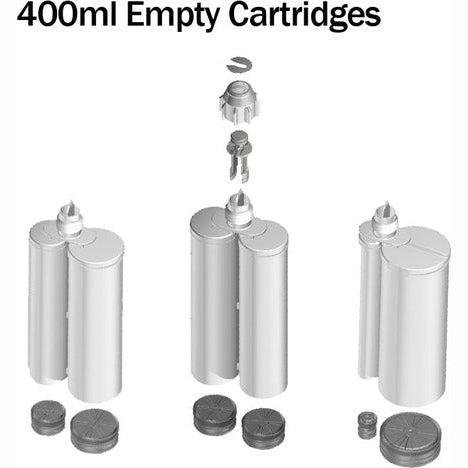 Empty Cartridges 2-Part - 400ml, 450ml, 490ml sizes PerigeeDirect