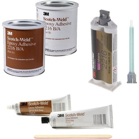3M Scotch-Weld DP2216 & 2216 B-A Gray - High Performance Flexible Cold-Resistant Shock Resistant 90-Minute Set Epoxy PerigeeDirect