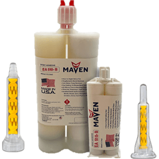 Maven 10-Minute Black Epoxy EA510-B Chemical Resistant Medium Viscosity Adhesive Direct substiture for Devcon 10 Minute Black 14255 PerigeeDirect