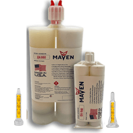 Maven Epoxy EA 660- Fast Set 60-Min Steel Filled-Medium Viscosity-Metallic Gray Epoxy-1:1 ratio PerigeeDirect