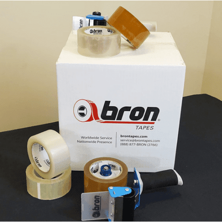 Bron BT-420 Packaging Grade Tape 2 mil up to 50 pounds Carton Seal Tape, Box Tape Single Tape PerigeeDirect