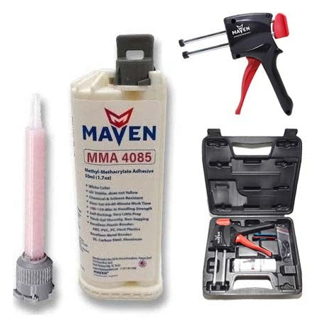 Maven MMA 4085 Acrylic - Medium Set 10-Min MMA Adhesive-Medium Viscosity UV Stable Resistant - Translucent Clear-10:1 ratio PerigeeDirect