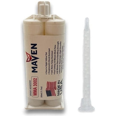 Maven MMA 3002 Acrylic Natural-Straw color - Ultra-Fast Set 2-3 Min MMA Adhesive-1:1 ratio PerigeeDirect