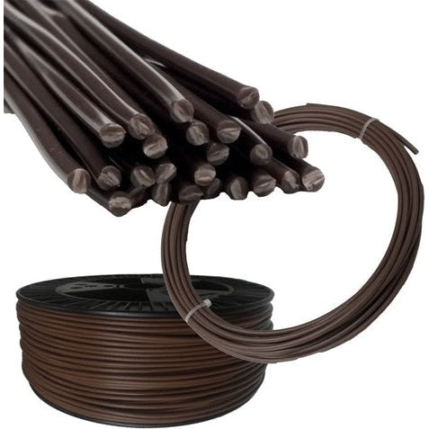 Maven Plastics - HDPE Natural Dark Brown / Chocolate Brown Plastic Welding Rods, Coils & Reels PerigeeDirect