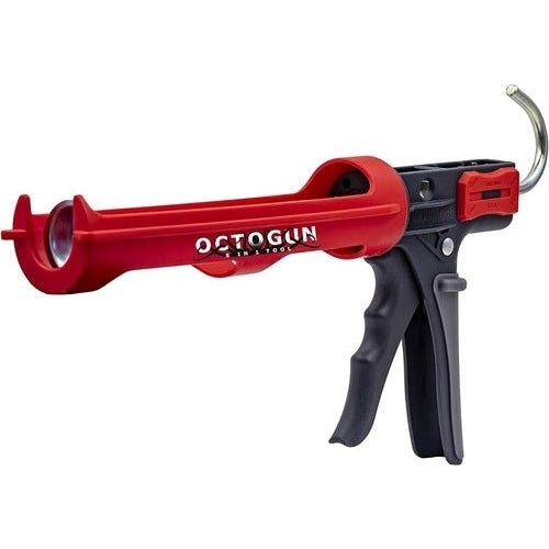 Octogun 208D Caulking Gun by Newborn, Drip-Free Lightweight with integrated Finishing Tool and Removal Tool PerigeeDirect