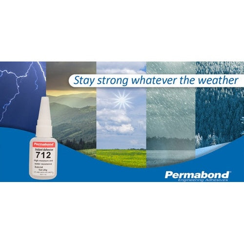 Permabond 712 Instant Adhesive - Underwater, Wet & Hot High-Temp Applciations PerigeeDirect