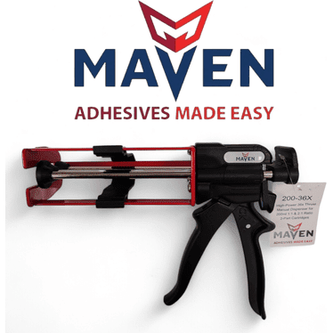 Maven 200ML High-Power 36X Thrust 2-Part Adhesive Dispenser For 1:1 & 2:1 Ratios PerigeeDirect