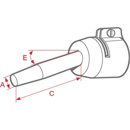 Leister 105.575 Tublar Nozzle 5mm Round aka Pencil Tip PerigeeDirect