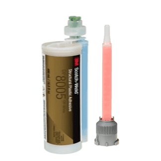 3M Scotch-Weld DP8005 Off-White Cartridge 10:01 Mix Ratio, Nylon Bonder Acrylics Adhesive PerigeeDirect