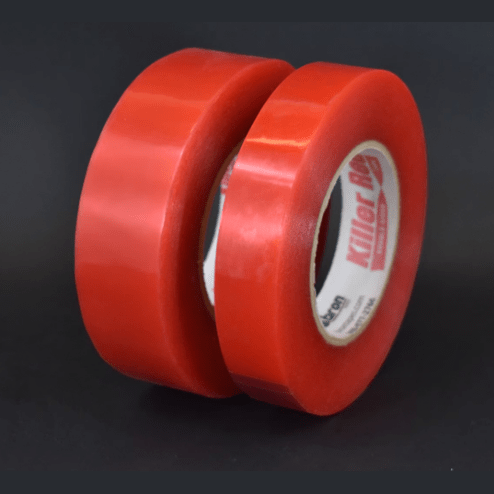 Bron BT-3854 Killer Red The World’s Greatest Double-Sided Tape plasticizer, UV, water, and weather resistant PerigeeDirect