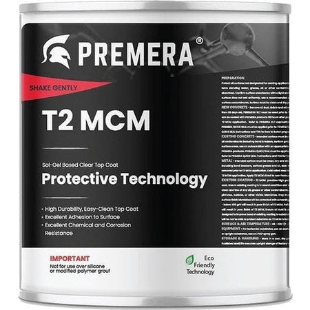 Premera T2 MCM for Metals & Concrete, Impervious Protective Clear Coat Sealant, Liquid Glass Silicon Dioxide SiO2 PerigeeDirect