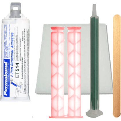 PERMABOND ET514 Slow Set 30 - 50 min 1:1 Mixable Two-Part Epoxy Adhesive Cartridges & Accessories PerigeeDirect