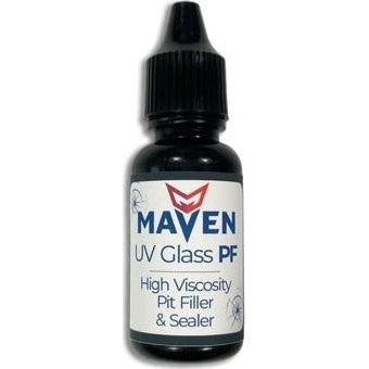 Maven UV Glass PF - Pit & Void Filler - Thick Viscosity 2000cps UV Curable Resin for windshield repars - 1 Liter Bottle, UOM is 1ml PerigeeDirect