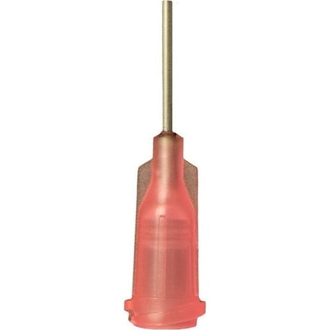 Jensen Industrial Dispensing Tips Push-On & Luer-Lock Family - Steel 1/2-Inch Pink 18-Gauge PerigeeDirect