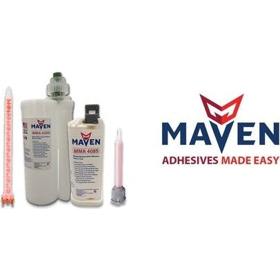 Maven MMA 4085 Acrylic - Medium Set 10-Min MMA Adhesive-Medium Viscosity UV Stable Resistant - Translucent Clear-10:1 ratio PerigeeDirect
