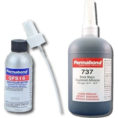 Permabond 737 Instant Adhesive-Black Magic Toughened & Flexible Temp-R ...