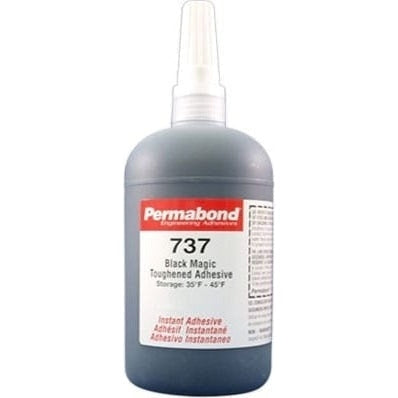 Permabond 737 Instant Adhesive-Black Magic Toughened & Flexible Temp-R ...