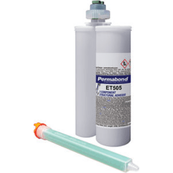 PERMABOND ET505 MIXING RATIO 1:1 SLOW SET 60 - 120 MIN TOUGH, MULTI-PURPOSE TWO COMPONENT EPOXY ADHESIVE CARTRIDGES & ACCESSORIES PerigeeDirect