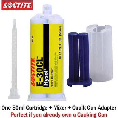 Loctite Epoxy Adhesive: EA 9017, Ambient Cured, 29.5 mL, Syringe, Clear,  Thick Liquid