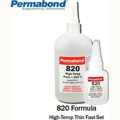 Permabond 820 Instant Adhesive-Fast-Set Temperature-Resistant Thin General Purpose PerigeeDirect