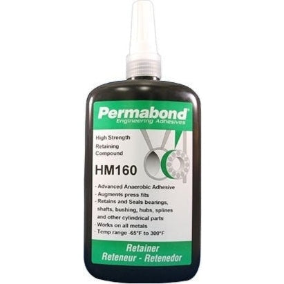 PERMABOND HM160 ANAEROBIC RETAINING COMPOUND ADHESIVE GREEN BOTTLE PerigeeDirect