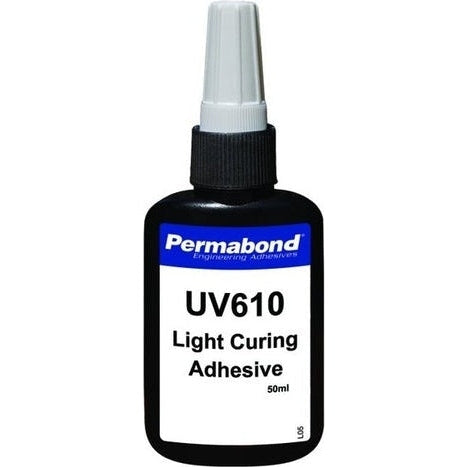 Permabond UV610 UV single part, fast setting, UV curable adhesive PerigeeDirect