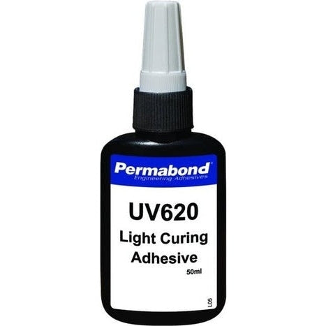 Permabond UV620 UV single part, fast curing, UV curable adhesive PerigeeDirect